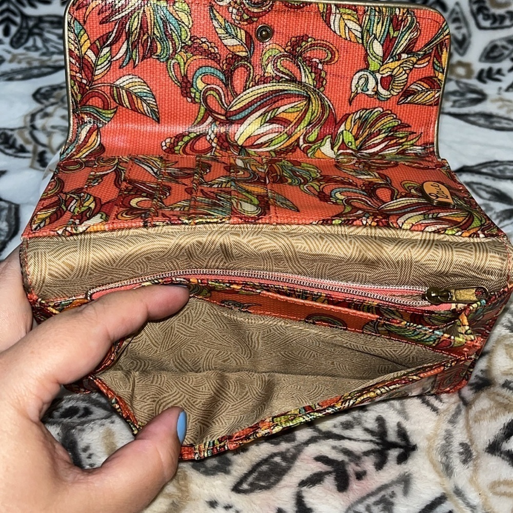 Sakroots Women's Artist Circle Trifold Wallet, Coral Treehouse, One Size - Picture 8 of 14